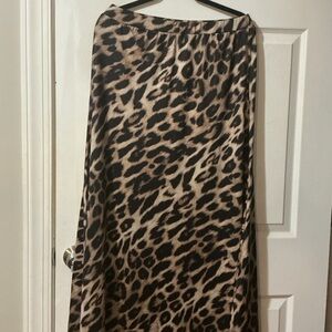 Leopard Print Maxi Skirt